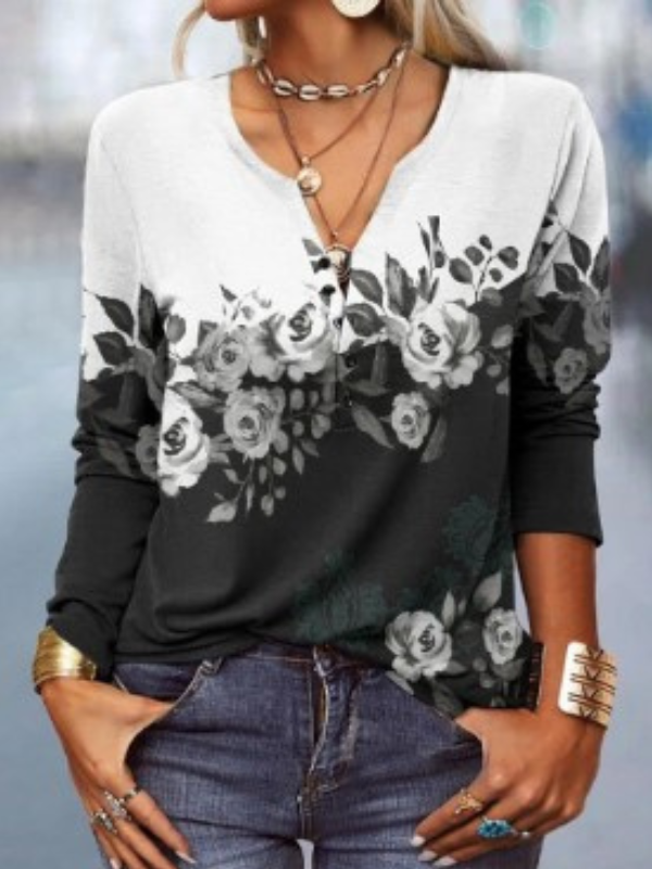 Retro Aztekenmuster Langarm Pullover