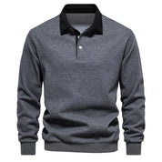 Langärmshirt Mit Polokragen