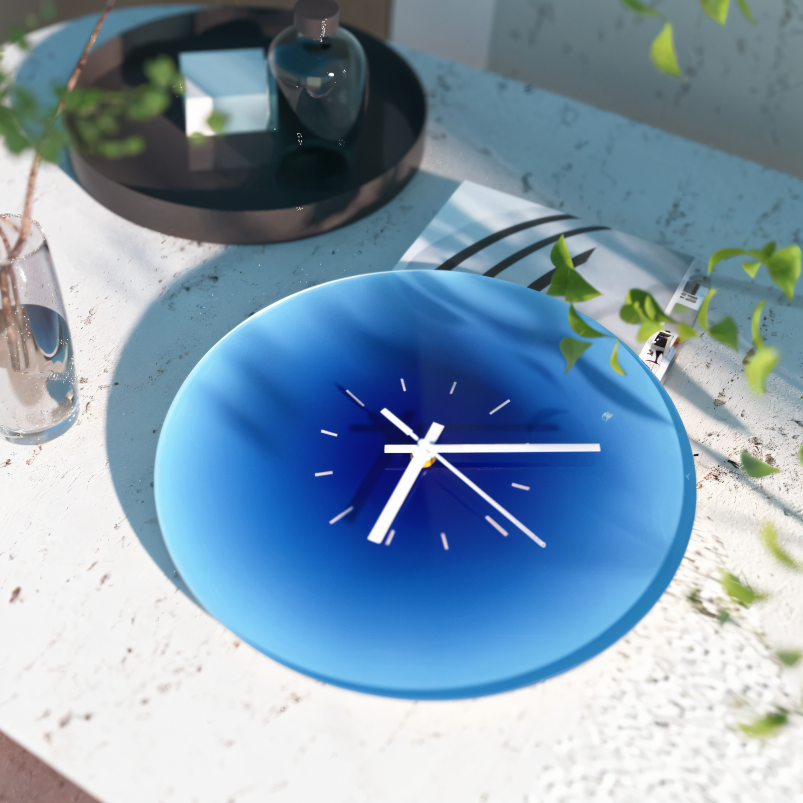 Runde Sunset Wanduhr