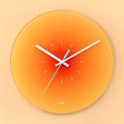 Runde Sunset Wanduhr