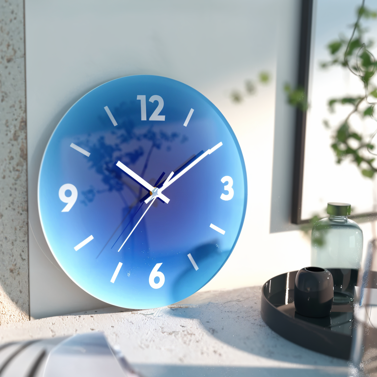 Runde Sunset Wanduhr