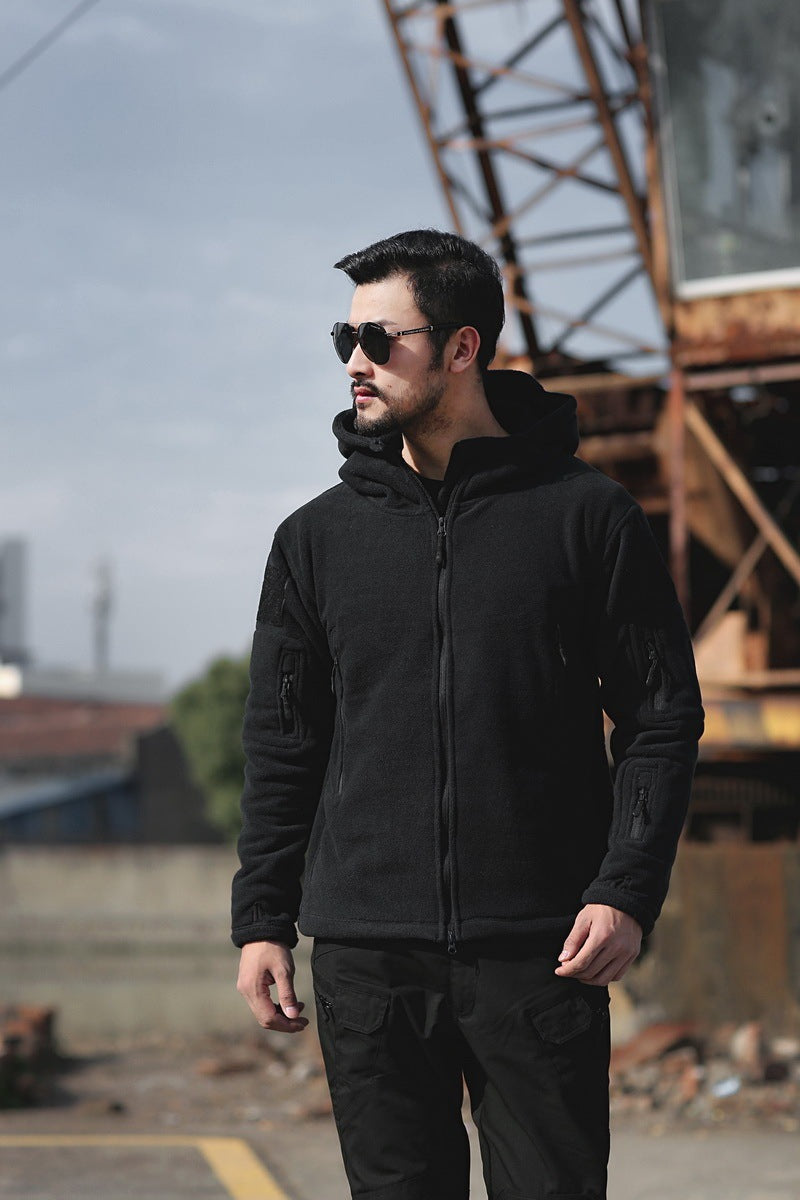 Rollkragenjacke mit mehreren Taschen