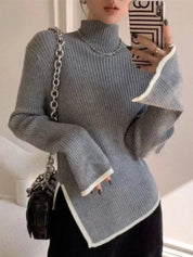 Pullover mit asymmetrischem Saum