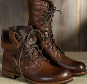 Halbhohe Stiefel mit Schnürsenkeln Für Herren