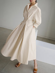 Luxuriöses A-Linie Midikleid