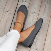Damen Flache Schlupfschuhe