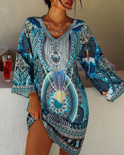 Betörend Atmungsaktives Boho Sommerkleid