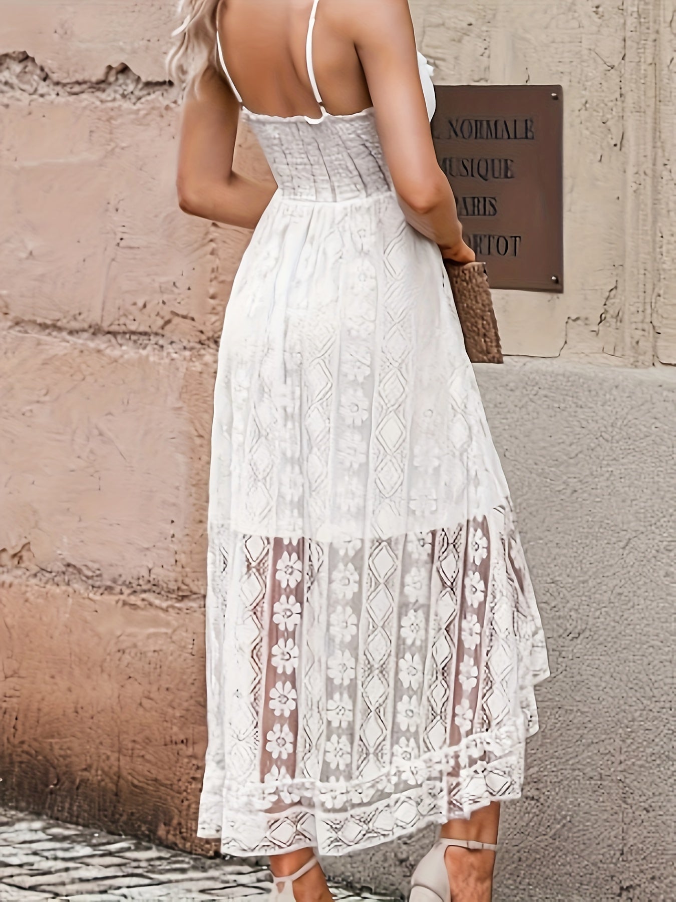 V-Ausschnitt Maxikleid den Sommer