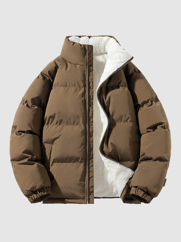 Jomar Fleece gefütterte und Wattierte Pufferjacke