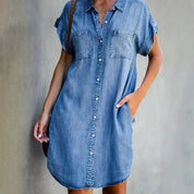 Elegantes Denim Kleid