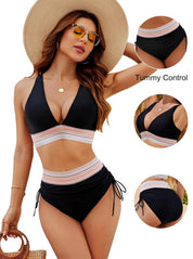 Zweiteiliges High Waist Bikini Set