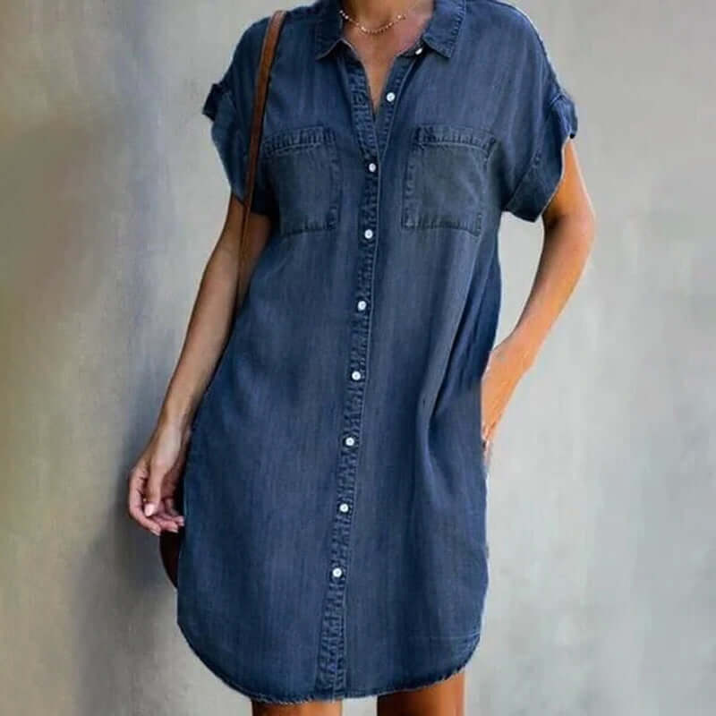 Elegantes Denim Kleid