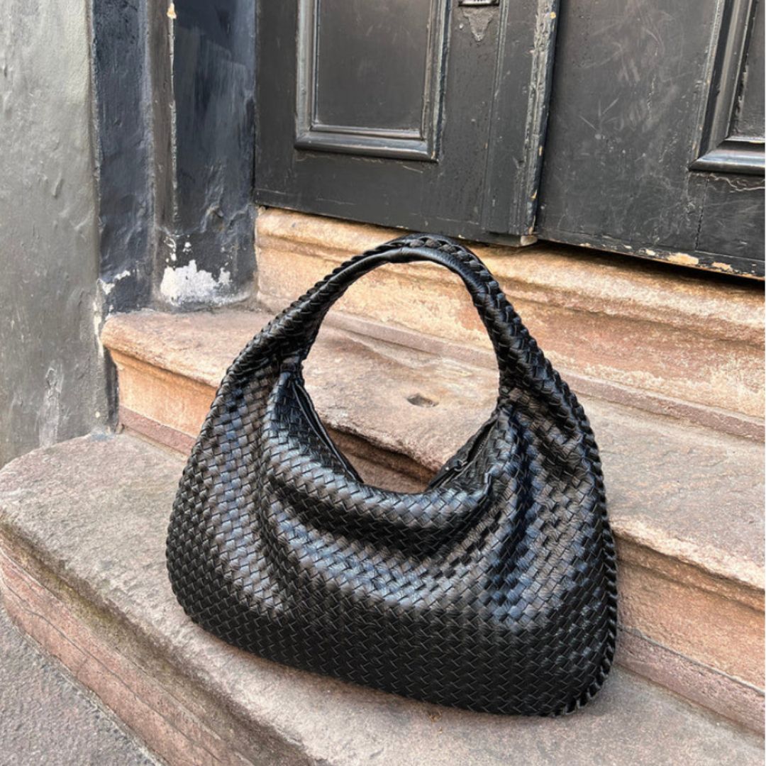 Große geflochtene Luxustasche