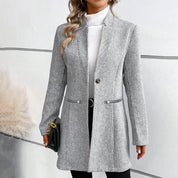 Moderner kragenloser Blazer