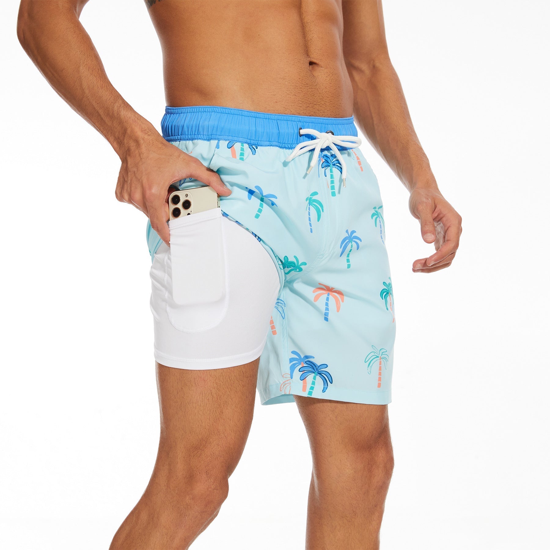 Herren Badeshorts mit Innentasche