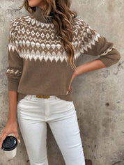 Klassischer Damen Rollkragenpullover