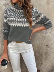 Klassischer Damen Rollkragenpullover