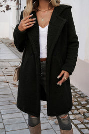 Damen Strukturmantel mit Reverskragen