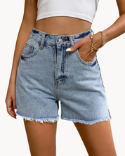 High Waisted Denim Shorts