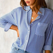 Stilvolle Damenbluse mit Streifenmuster