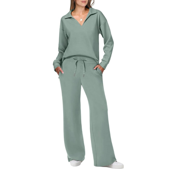 Trainingsanzug Pullover und Hose Lounge Set