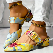 Trendige Bunte Block Heels
