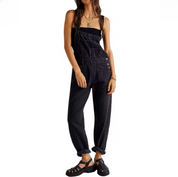 Lose Übergroße Denim-Overall