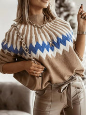 Nordischer Stil Damen Pullover