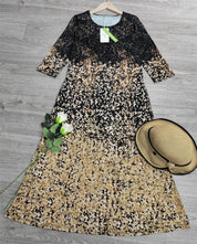 Midikleid mit halben Ärmeln