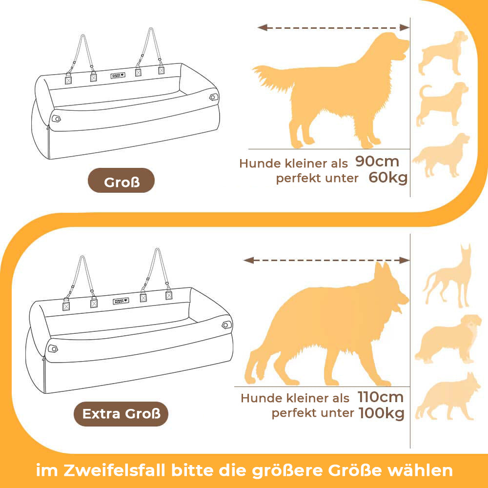 Prächtig Unterwegs Autositz Hundebett