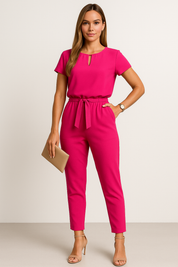 Festlicher Jumpsuit mit Schleifendetail