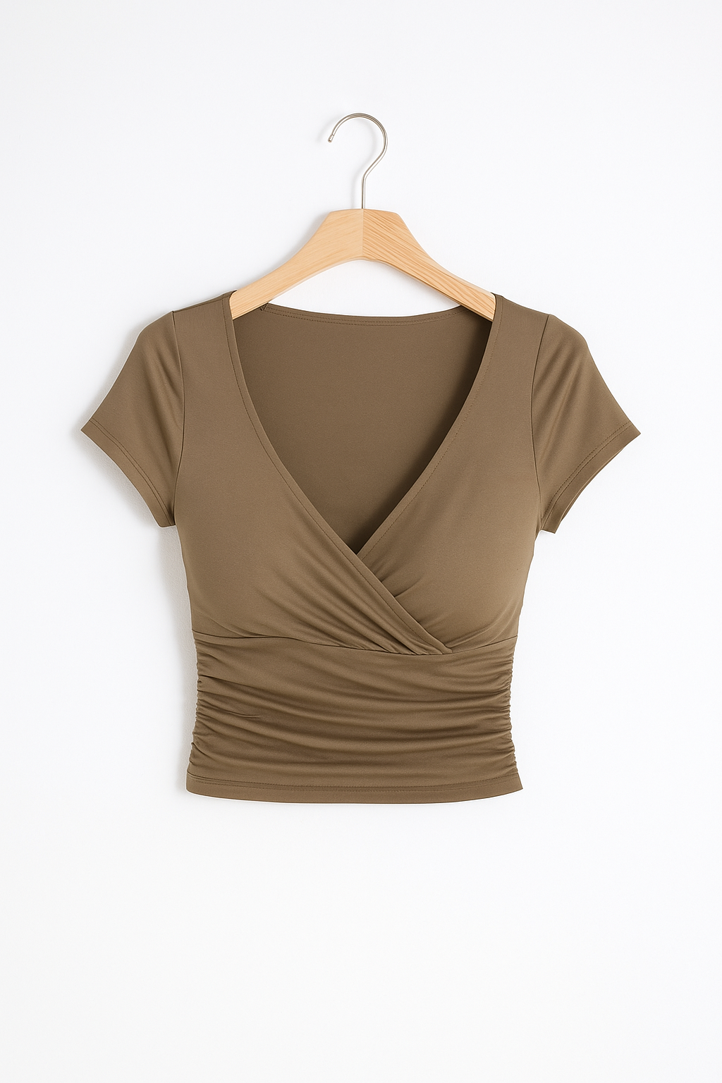 Schickes V-Ausschnitt Crop Top