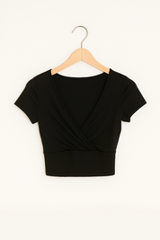 Schickes V-Ausschnitt Crop Top
