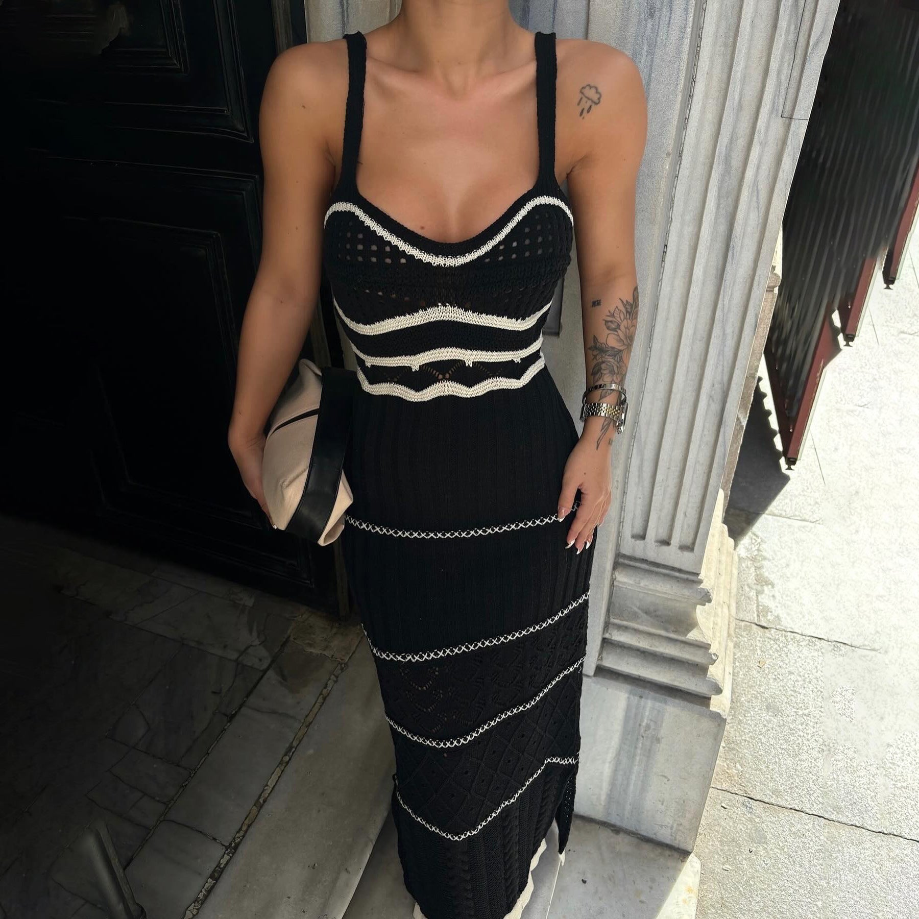 Elegantes ärmelloses Maxikleid