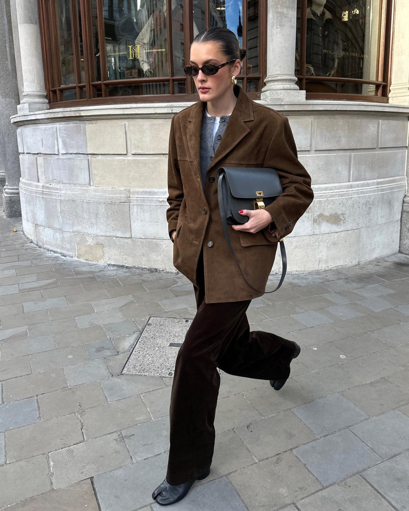 Klassischer Wildleder Blazer für Damen