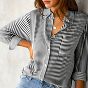 Stilvolle Damenbluse mit Streifenmuster