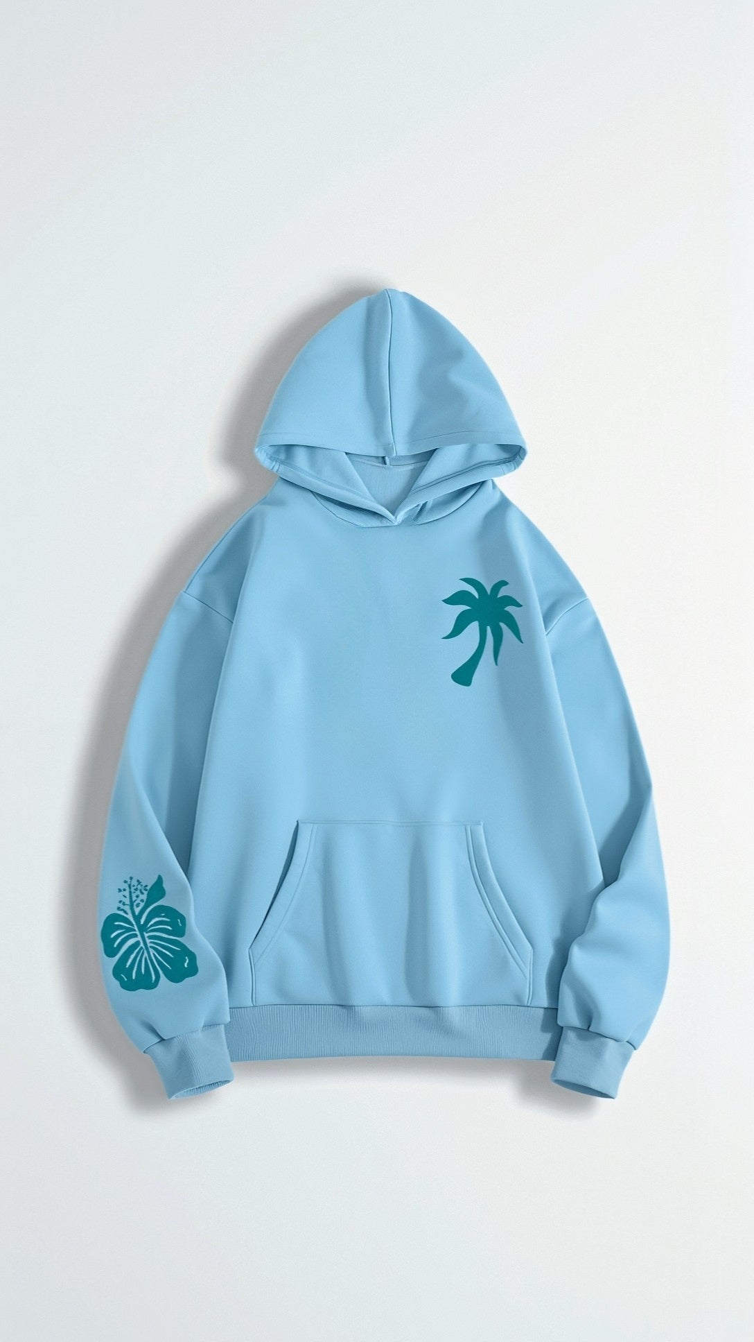 Bequemer bestickter Kapuzenpulli