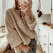 Gestrickte Strickjacke in Übergröße