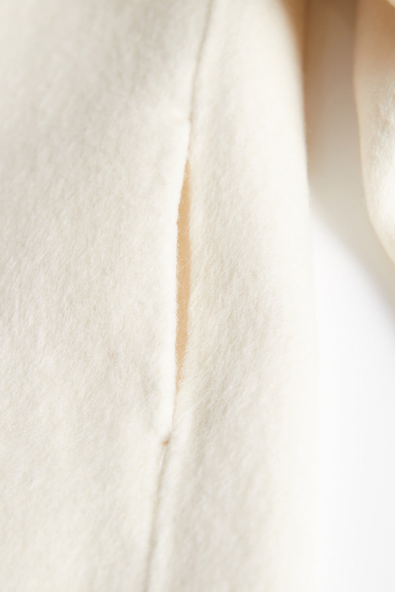 Geknöpfter langer Mantel Damen