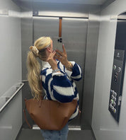 Gestreifter Strickpullover