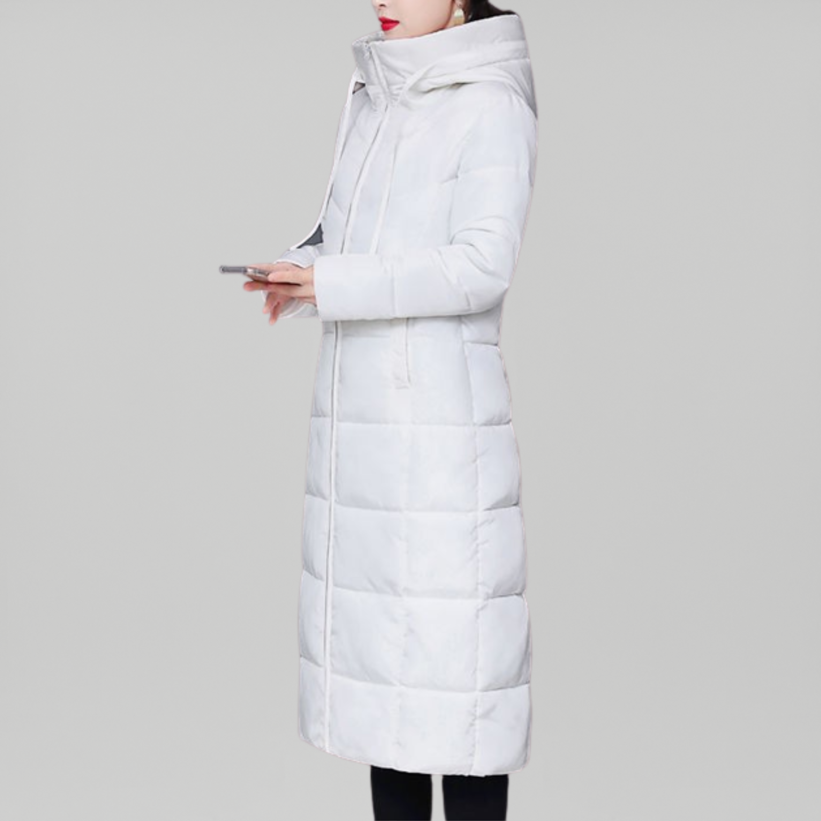 Steppjacke mit Kapuze Puffer Winterjacke