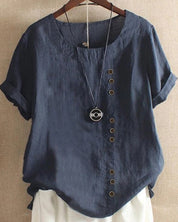Bequem Kurzarm Bluse