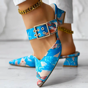 Trendige Bunte Block Heels