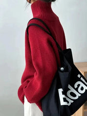 Damen Pullover mit hohem Halsausschnitt