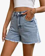 High Waisted Denim Shorts
