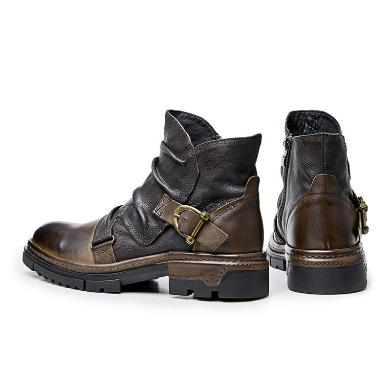 Strapazierfähige Herren Biker Stiefel