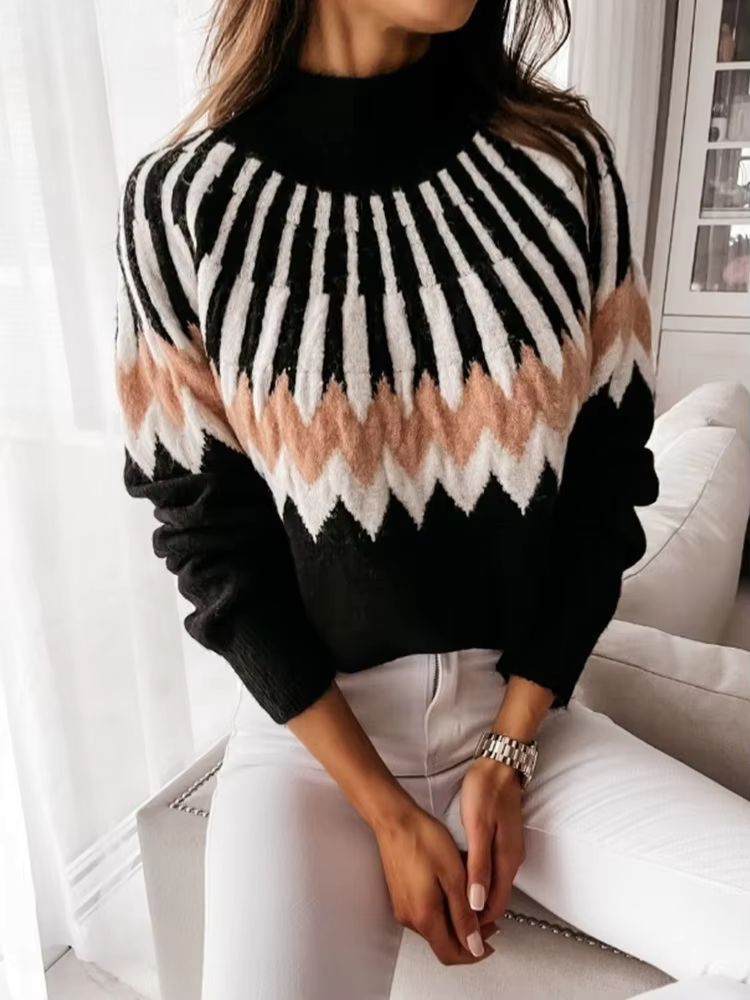 Nordischer Stil Damen Pullover