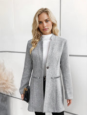 Moderner kragenloser Blazer