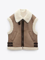 Gefütterte Herbstweste Damen