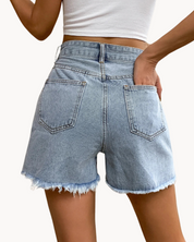 High Waisted Denim Shorts